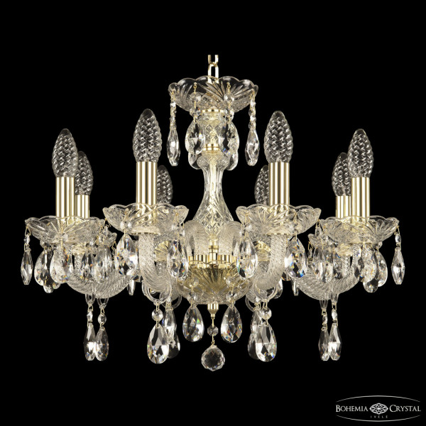 Люстра хрустальная 117/8/165 G Bohemia Ivele Crystal