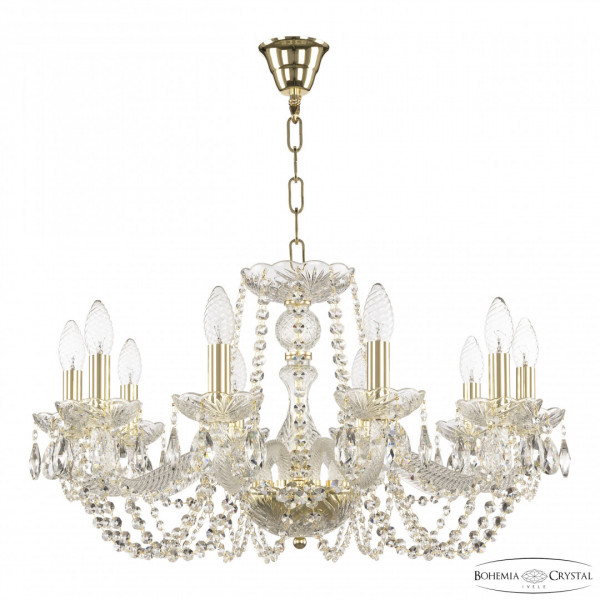 Люстра хрустальная 119/10/240 G Bohemia Ivele Crystal