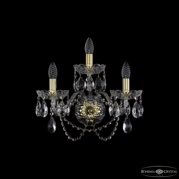 Бра хрустальные 1402B/2+1/160/XL G Bohemia Ivele Crystal