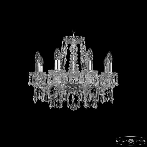 Люстра хрустальная 1403/8/160 Ni Bohemia Ivele Crystal