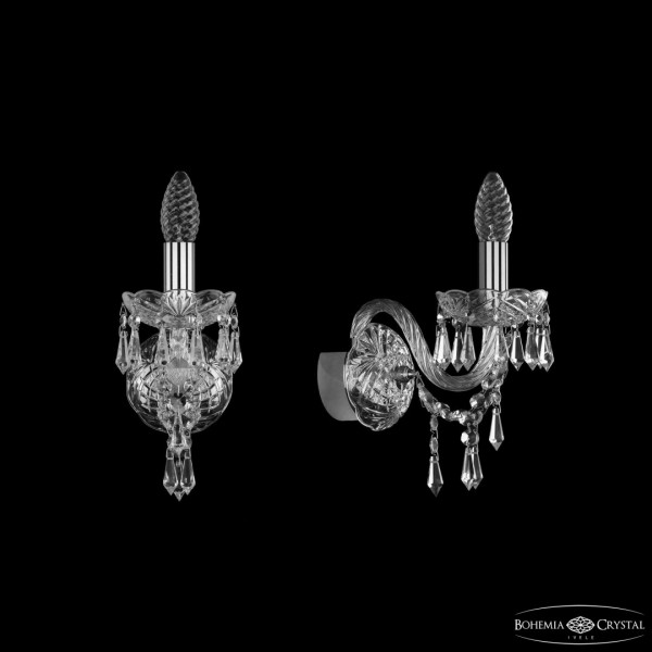 Бра хрустальные 1403B/1/141 Ni Bohemia Ivele Crystal