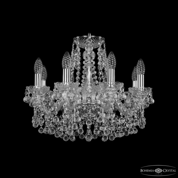 Люстра хрустальная 1409/8/160 Ni Bohemia Ivele Crystal