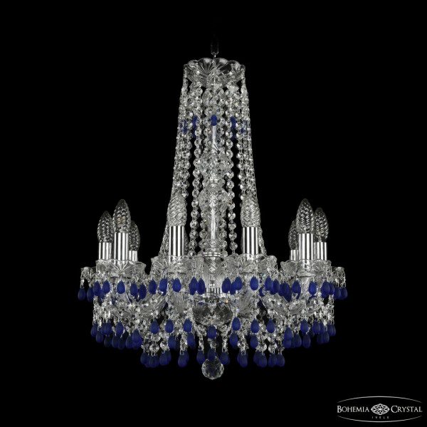 Люстра хрустальная 1410/10/160/h-60 Ni V3001 Bohemia Ivele Crystal