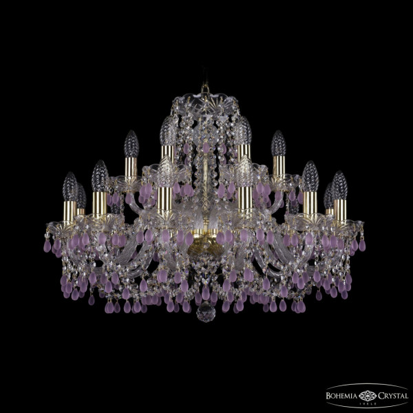 Люстра хрустальная 1410/12+6/240 G V7010 Bohemia Ivele Crystal