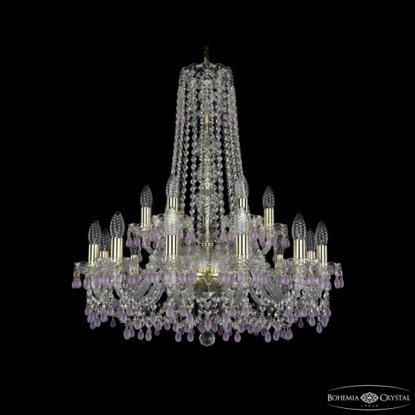 Люстра хрустальная 1410/12+6/240/h-74 G V7010 Bohemia Ivele Crystal