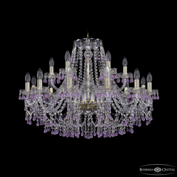 Люстра хрустальная 1410/12+6/300 G V7010 Bohemia Ivele Crystal