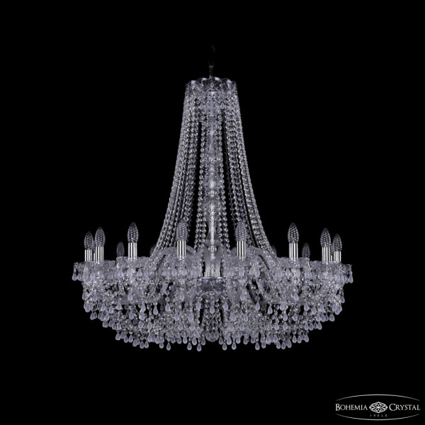 Люстра хрустальная 1410/16/360/h-95 Ni V0300 Bohemia Ivele Crystal