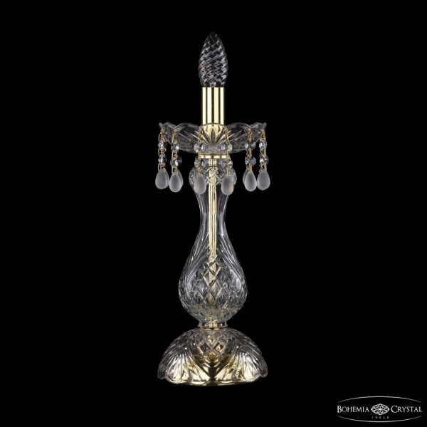 Настольная лампа с хрустальными подвесками 1410L/1-35 G V0300 Bohemia Ivele Crystal