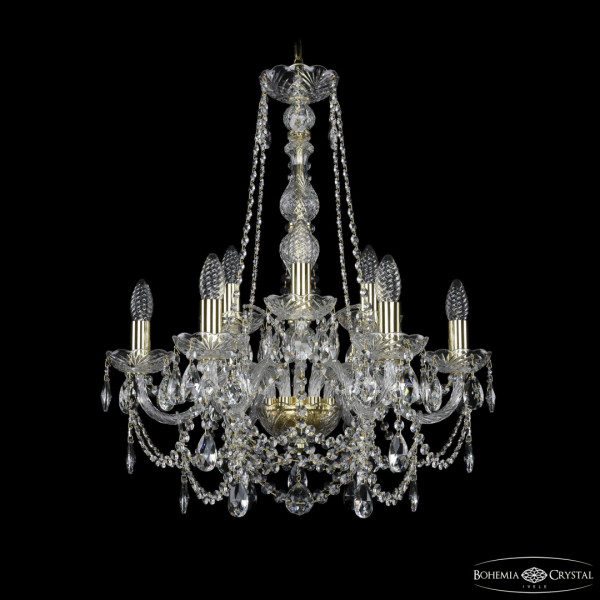 Люстра хрустальная 1411/6+3/195/h-66 G Bohemia Ivele Crystal