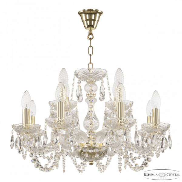 Люстра хрустальная 119/8+4/200 G Bohemia Ivele Crystal