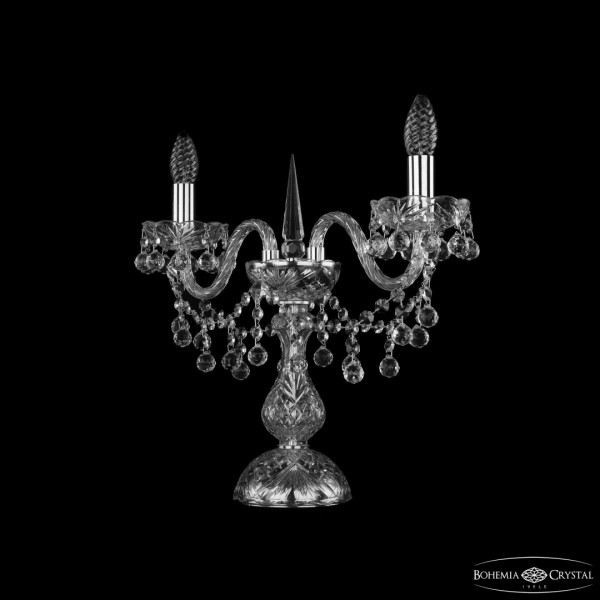 Настольная лампа 1409L/2/141-39 Ni Bohemia Ivele Crystal