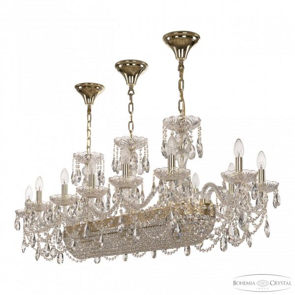 Люстра хрустальная 1453/14/195/1000 G Bohemia Ivele Crystal