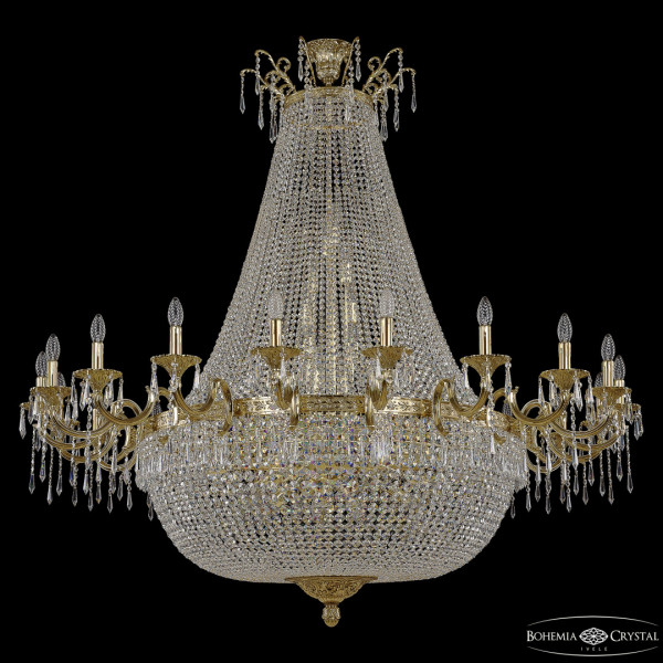 Люстра груша хрустальная 2201H210/20/160IV/Y1 G Bohemia Ivele Crystal