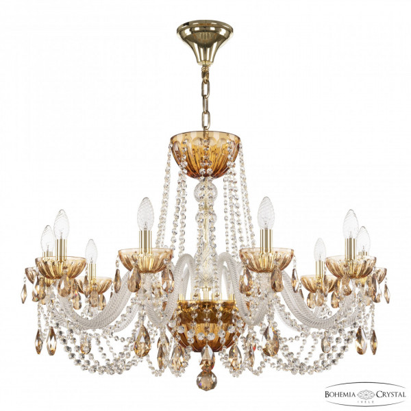 Люстра 5402/10/300 G Amber/M-1H K721 Bohemia Ivele Crystal
