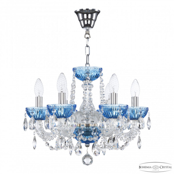 Люстра 5402/6/141 Ni Aquamarine/M-1G Bohemia Ivele Crystal