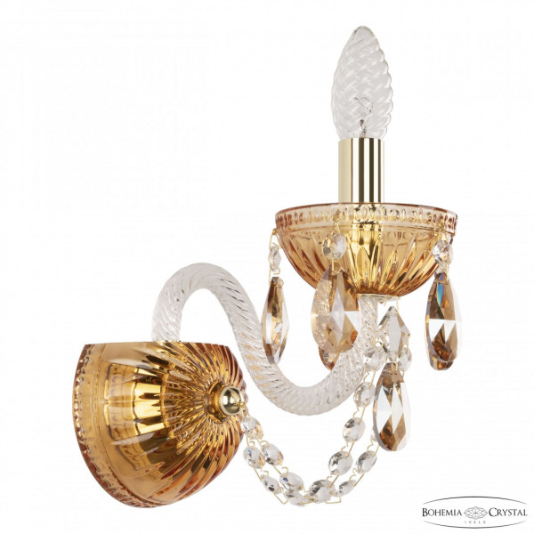 Бра 5402B/1/141 G Amber/M-1G K721 Bohemia Ivele Crystal