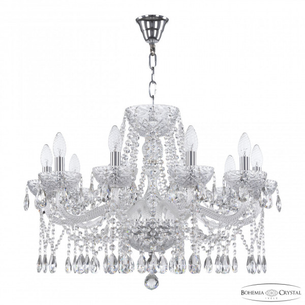 Люстра 5413/10/240 Ni Clear/M-1F Bohemia Ivele Crystal