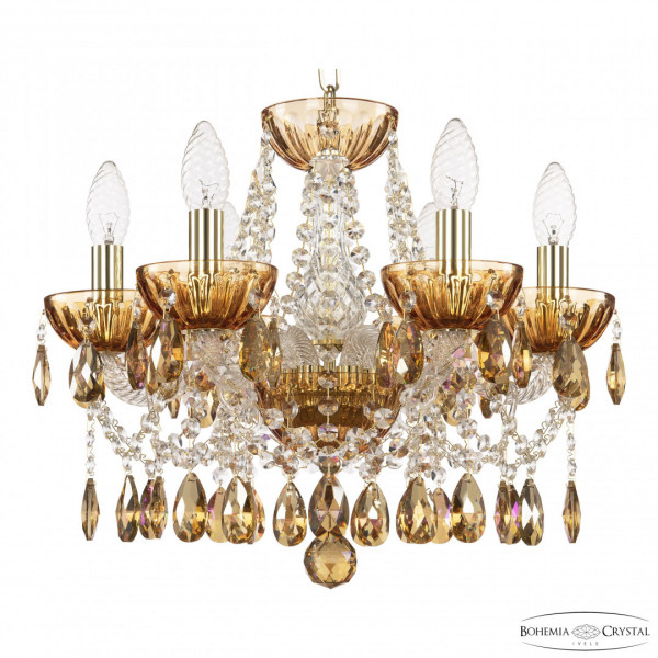 Люстра 5413/6/141 G Amber/M-1H K777 Bohemia Ivele Crystal