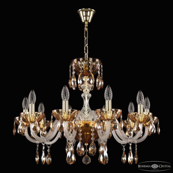 Люстра 5417/10/240 G Amber/M-1H K721 Bohemia Ivele Crystal