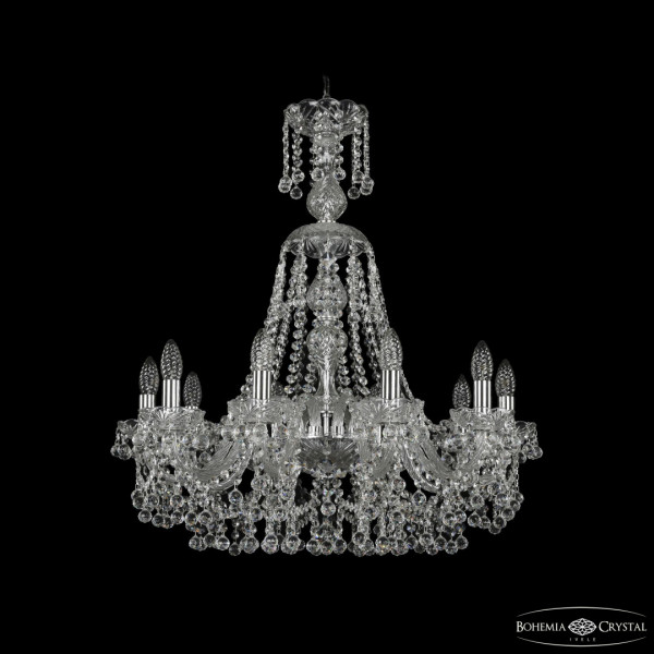 Люстра хрустальная 1409/10/240/XL-75 Ni