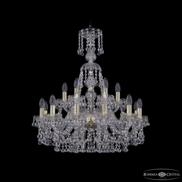Люстра хрустальная 1409/12+6/240/XL-76 G