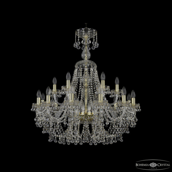 Люстра хрустальная 1409/12+6/300/XL-95 G