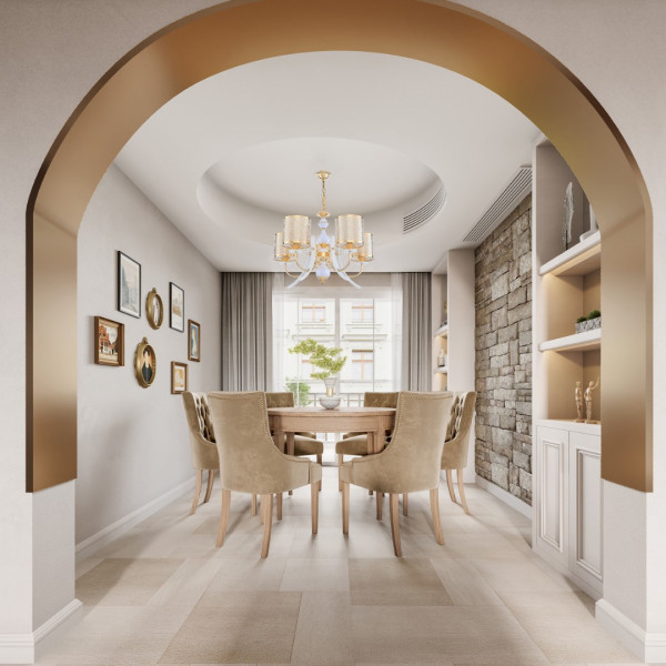 Люстра подвесная с плафонами 306067/5 Wh/Gd Arte Milano