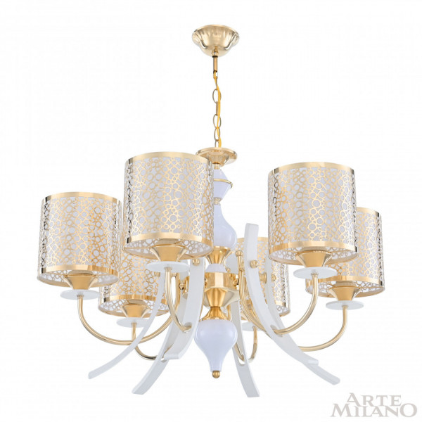 Люстра подвесная с плафонами 306067/6 Wh/Gd Arte Milano