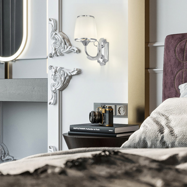 Бра с плафоном 309247/1W Wh/Ni Arte Milano (Артемилано)