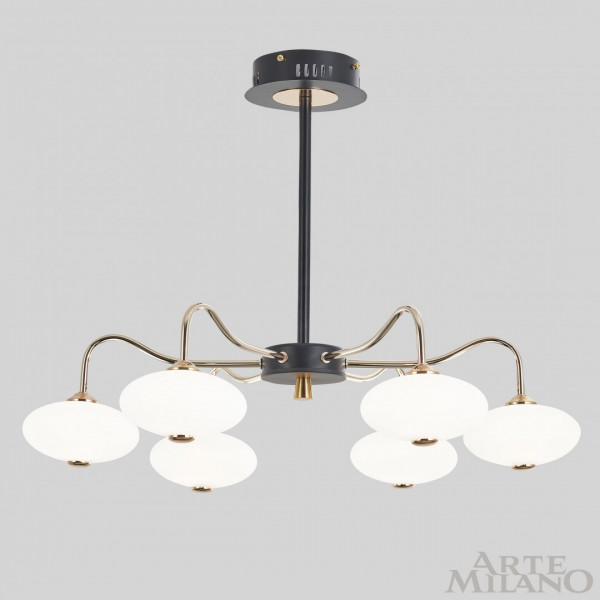 Люстра светодиодная 273908/6 BK/GD Arte Milano