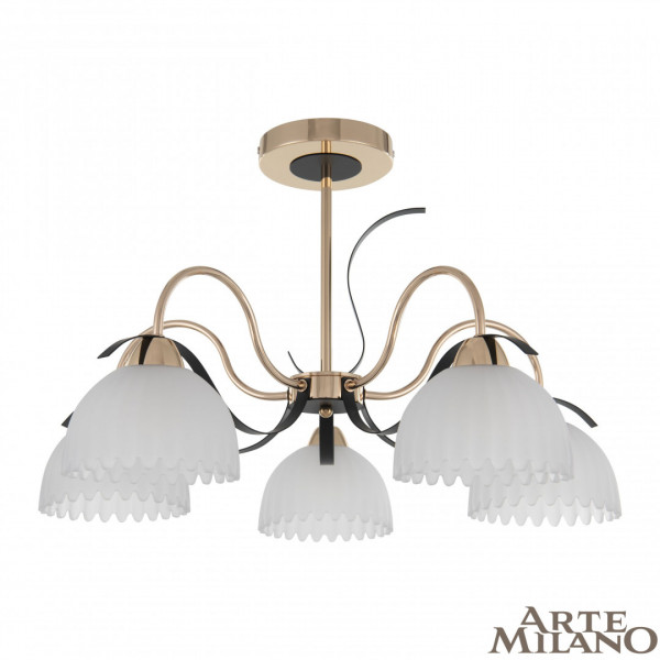 Люстра с плафонами 327306/5 FG+BK Arte Milano