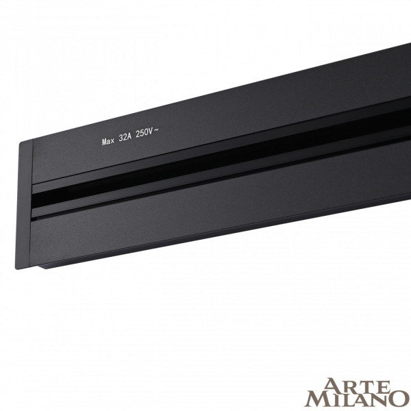 Встраиваемый шинопровод с выключателем, 25A 250V 385201TBB/100 Black