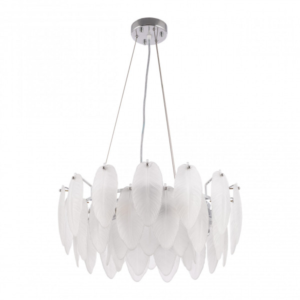 Люстра с плафоном в виде перьев 4653.D550.H240.E14.6 Ni Arte Milano