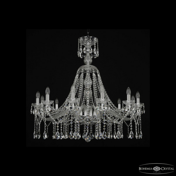 Люстра хрустальная 1413/12/360/XL-100 Ni
