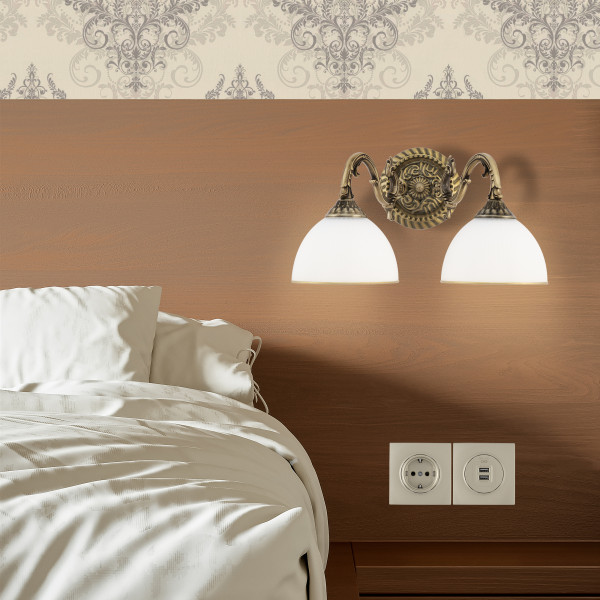 Бра с плафонами 346410/2W AB Arte Milano (Артемилано)
