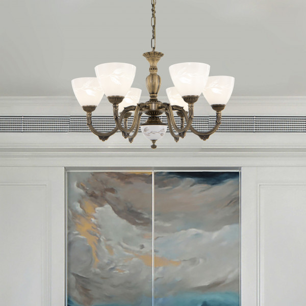 Люстра с плафонами 347837/6 AB Arte Milano