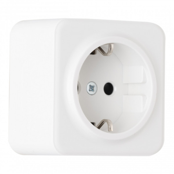 Розетка с заземлением и шторками, 16A 250V 310.40-1.white