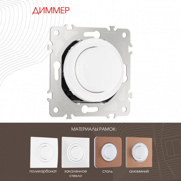 Диммер, 500W 202.48-1.white