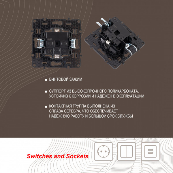 Розетка с заземлением, шторками и защитной крышкой, 16A 250V 217.41-1.black