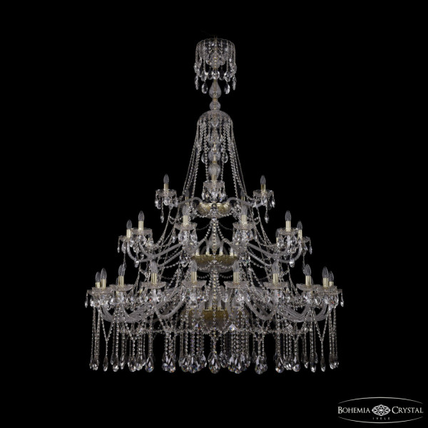 Люстра хрустальная 1413/20+10+5/530/XL-201/3d G
