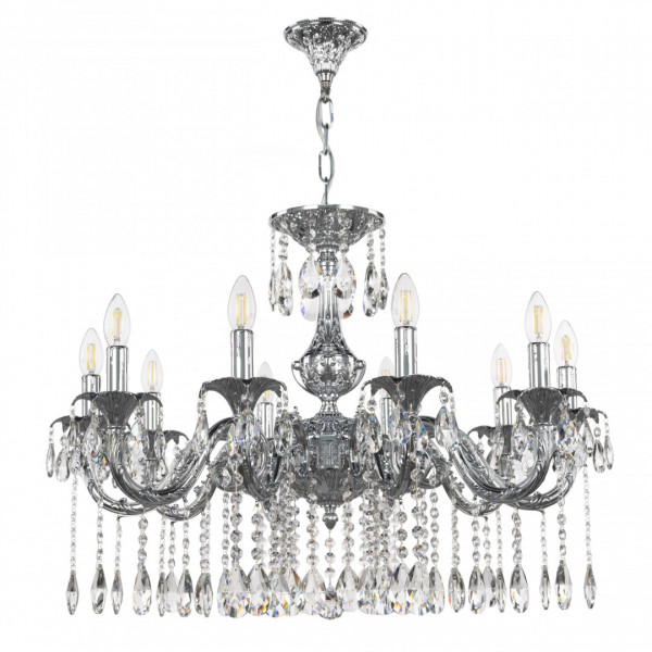 Люстра с хрустальными подвесками AL79101/10/250 A Ni Bohemia Ivele Crystal