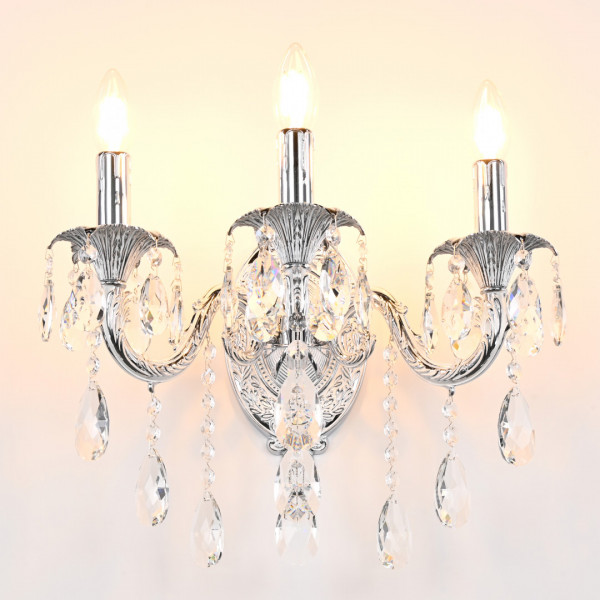 Бра с хрустальными подвесками AL7901B10/3/175 B NW Bohemia Ivele Crystal