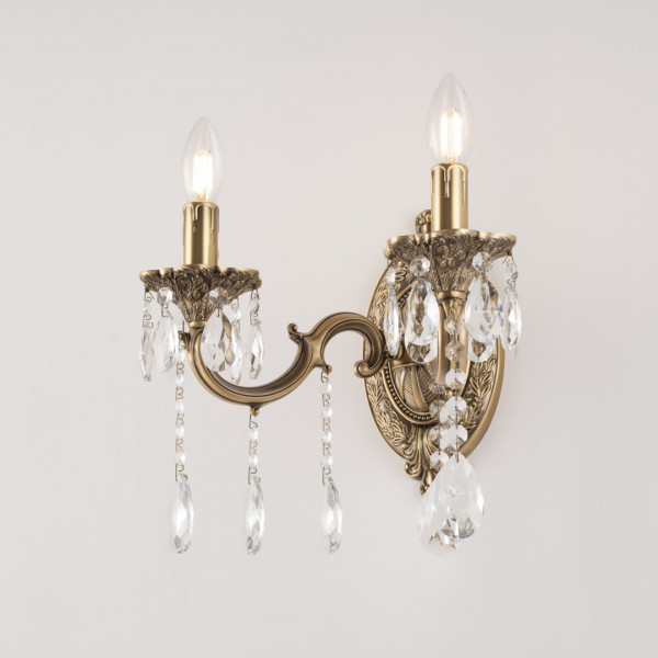 Бра с хрустальными подвесками AL7801B10/2/175 A FP Bohemia Ivele Crystal