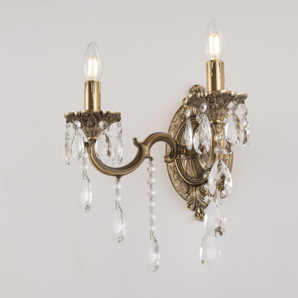 Бра с хрустальными подвесками AL7801B10/2/175 B FP Bohemia Ivele Crystal