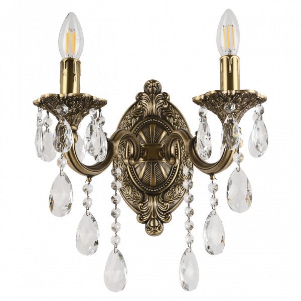 Бра с хрустальными подвесками AL7801B10/2/175 B FP Bohemia Ivele Crystal