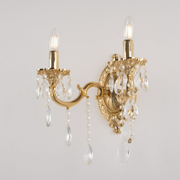 Бра с хрустальными подвесками AL7801B10/2/175 B G Bohemia Ivele Crystal