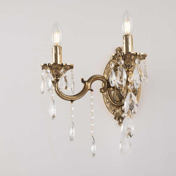 Бра с хрустальными подвесками AL7801B10/2/175 B GB Bohemia Ivele Crystal