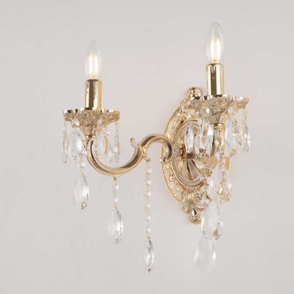 Бра с хрустальными подвесками AL7801B10/2/175 B GW Bohemia Ivele Crystal