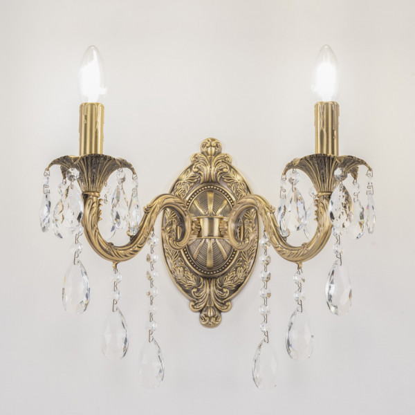 Бра с хрустальными подвесками AL7901B10/2/175 B FP Bohemia Ivele Crystal