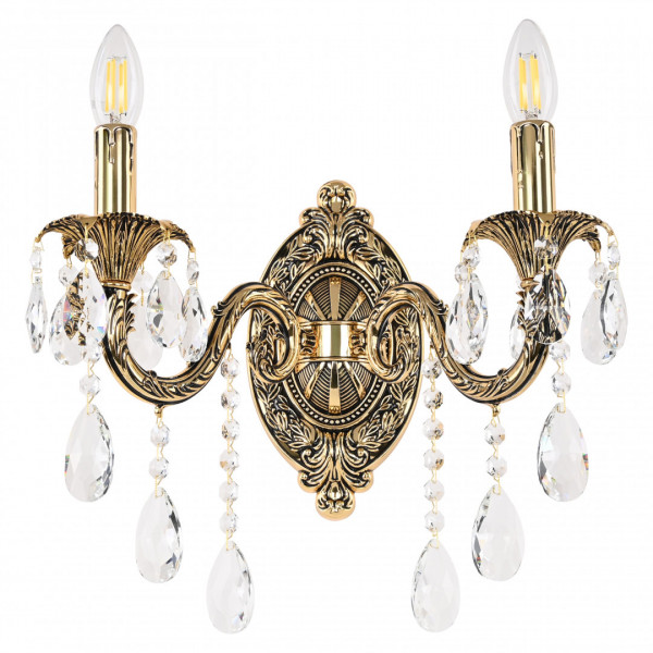 Бра с хрустальными подвесками AL7901B10/2/175 B GB Bohemia Ivele Crystal